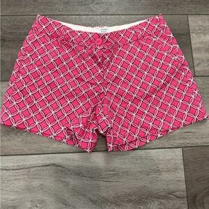 Crown & Ivy Geometric Pink Women Shorts